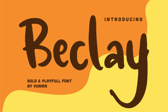 Beclay: A Paint-Brushed Display Font That Adds Warmth to Real Branding