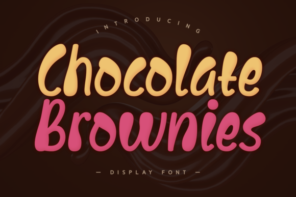 Chocolate Brownies: A Playful Display Font for Editorial Charm