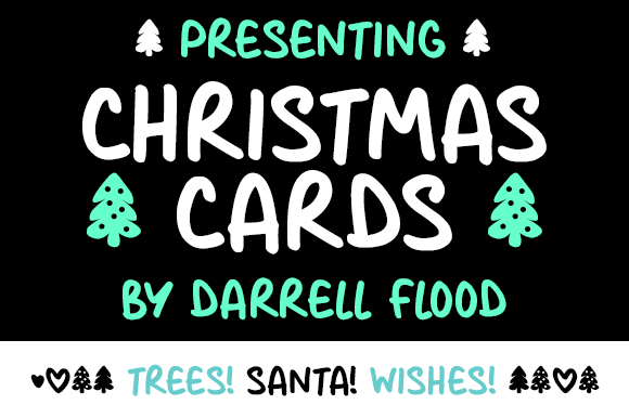 Christmas Cards Font: A Festive Display Typeface for Small Business Branding