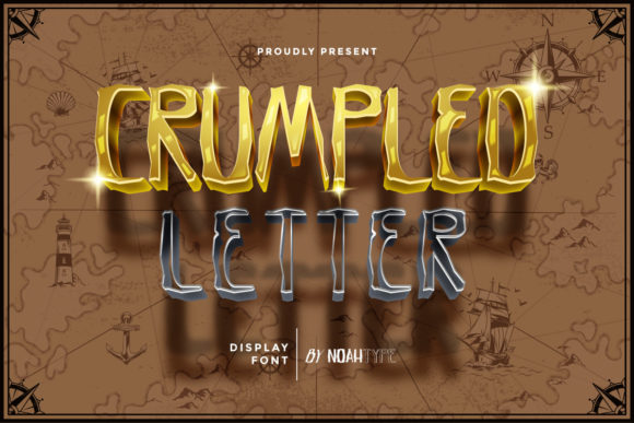 Crumpled Letter: A Display Font That Stops Scrollers
