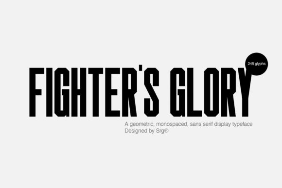 Fighters Glory: A Bold Display Font for High-Impact Marketing
