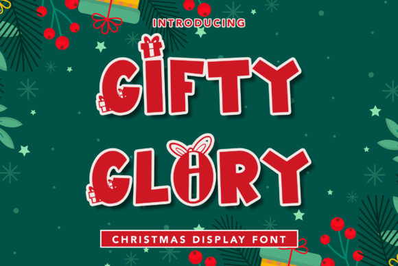 Gifty Glory: A Christmas Display Font That Elevates Your Brand