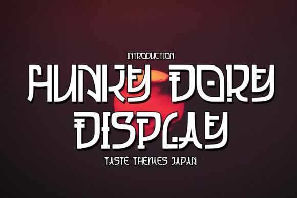 Hungky Dory: A Japanese-Inspired Display Font That Elevates Small Business Branding