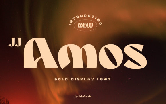 JJ Amos: A Bold, Playful Display Font for Handmade Brands