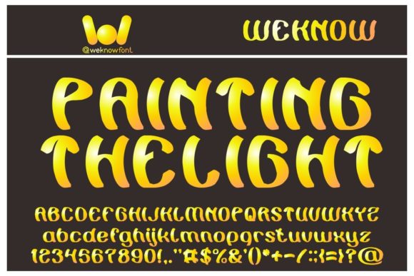 Painting the Light: A Display Font for Bold Digital Identity