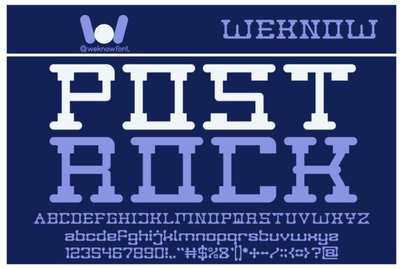 Post Rock: A Display Font That Makes Handmade Products Shine
