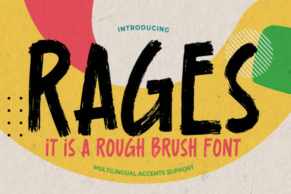Rages: A Bold, Modern Display Font for Handmade Creators