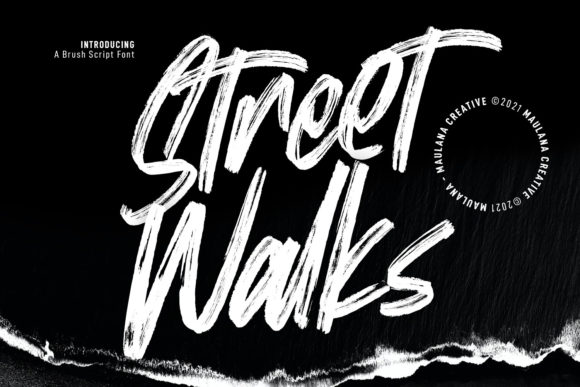 Street Walks: A Brushed Display Font for Digital Impact