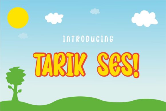 Tarik Ses: A Playful Display Font for Digital Branding