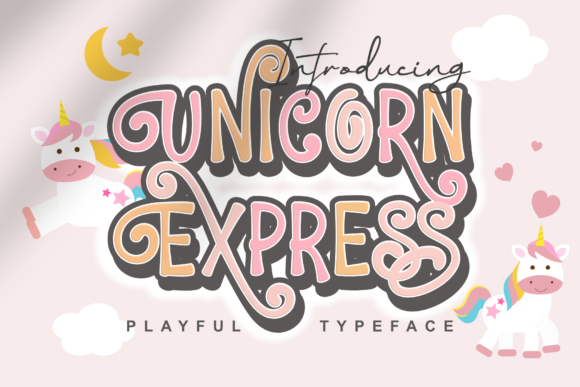 Unicorn Express: A Playful Display Font for Digital Branding
